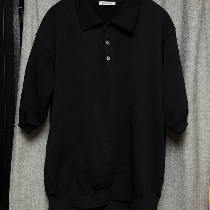 [SOLD OUT] (3)블랭크룸 칠링 폴로니트 블랙