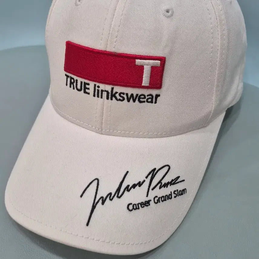 [BUNJANG] Lee Eun-bi Pro Golfer Autographed White Ball Cap / [새상품] 프로골퍼 이은비 선수 싸인 화이트 볼캡 모자