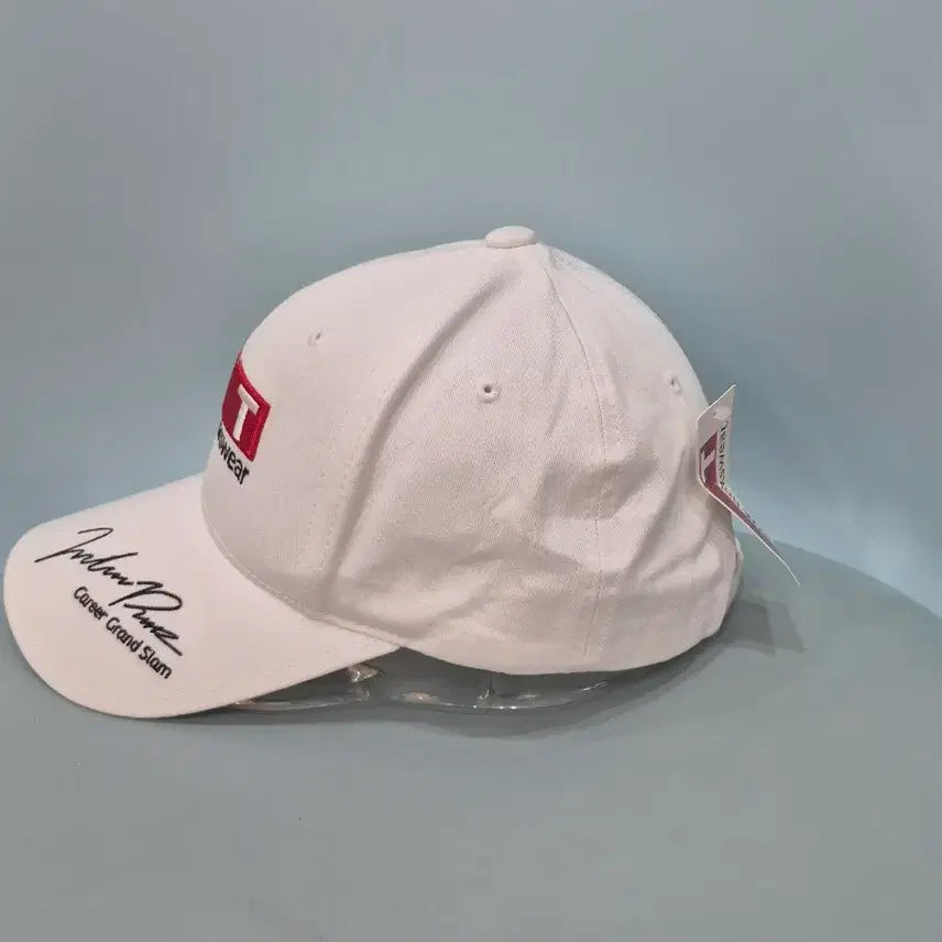 [BUNJANG] Lee Eun-bi Pro Golfer Autographed White Ball Cap / [새상품] 프로골퍼 이은비 선수 싸인 화이트 볼캡 모자