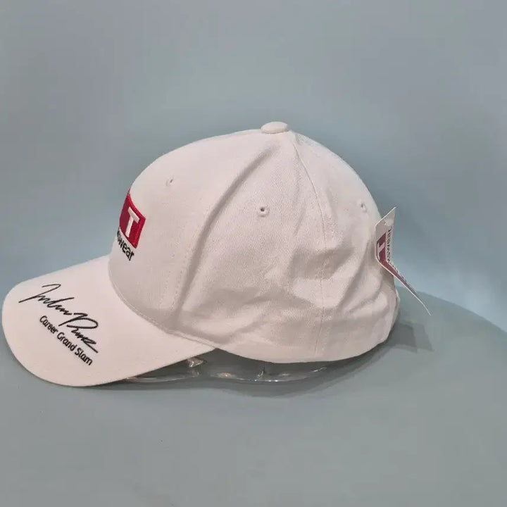 [BUNJANG] Lee Eun-bi Pro Golfer Autographed White Ball Cap / [새상품] 프로골퍼 이은비 선수 싸인 화이트 볼캡 모자