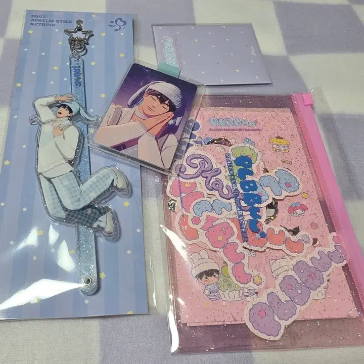 [BUNJANG] P NATION Ppaye Jun Stick Keychain + Sticker + Photocard Pack Bundle Set / (미개봉) 플레이브 플뿌 예준 스틱 키링+스티커+포카팩 일괄 양도