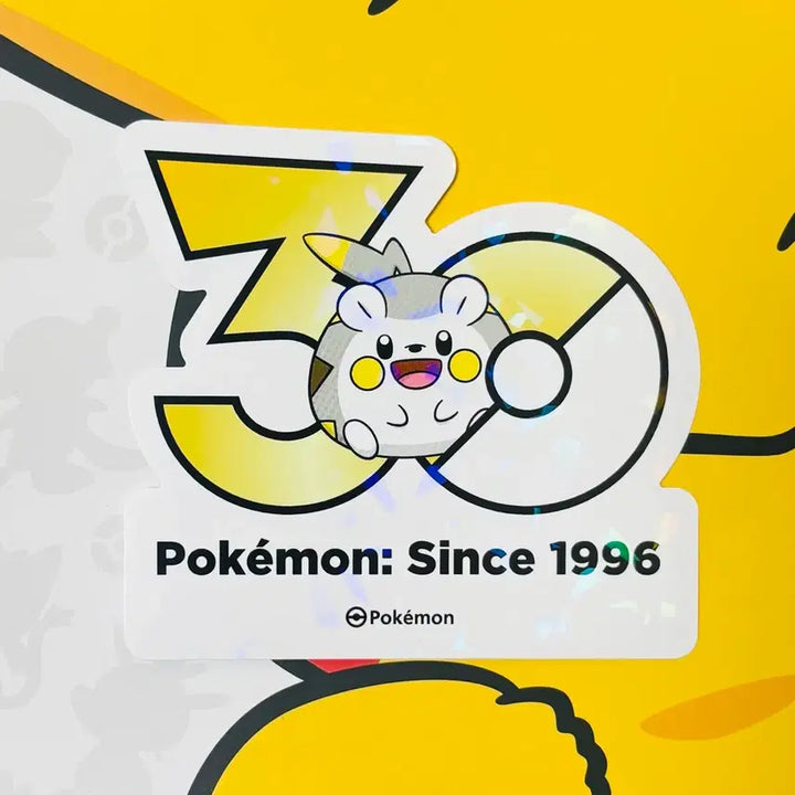 [BUNJANG] Pokemon 30th Anniversary Logo Sticker - Togedemaru / 포켓몬 30주년 로고 스티커 - 토게데마루