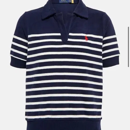 [BUNJANG] Polo Ralph Lauren Striped Cotton Blend Terry Top XS / 폴로랄프로렌 스트라이프 코튼 블렌드 테리 탑 xs 새상품