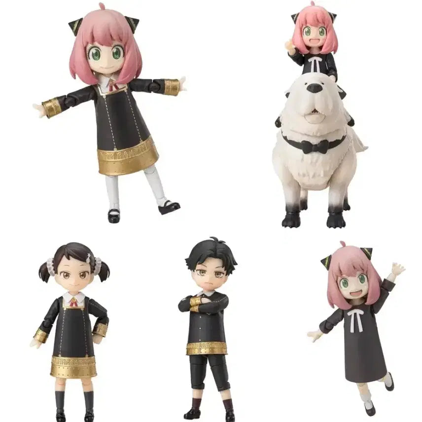 [BUNJANG] S.H.Figuarts Spy x Family Bundle Set Anya, Bond, Becky, Damian Figures / (일괄) S.H.Figuarts 스파이 패밀리 피규어 아냐 베키 다미안