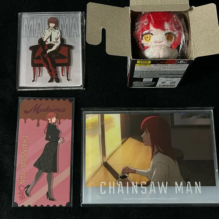 [BUNJANG] Chainsaw Man Makima &amp; Reze Cafe Acrylic Panel Ticket POB Bundle Set (Sealed) / 체인소맨 레제편 마키마 카페 아크릴 패널 티켓 특전 허그캬라 미개봉 일괄