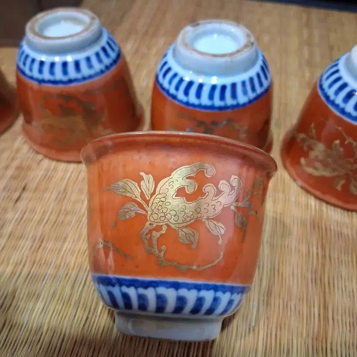 [BUNJANG] Antique Chinese Tea Cups (Set of 5) / 오랜 골동의 차잔 5점