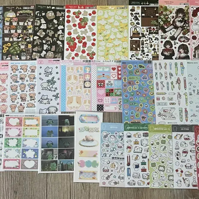 [BUNJANG] 100pcs Diary Deco Sticker Bundle Set / 다꾸 씰스티커 100장 일괄처분(1)
