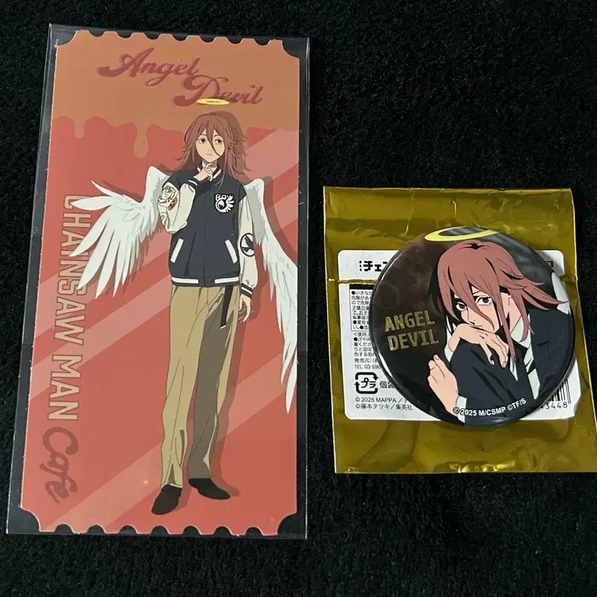 [BUNJANG] Chainsaw Man Cafe Leje Angel Devil Angel Can Badge Bundle Set / 체인소맨 카페 레제편 팝업 특전 티켓 천사의 악마 엔젤 캔뱃지 일괄