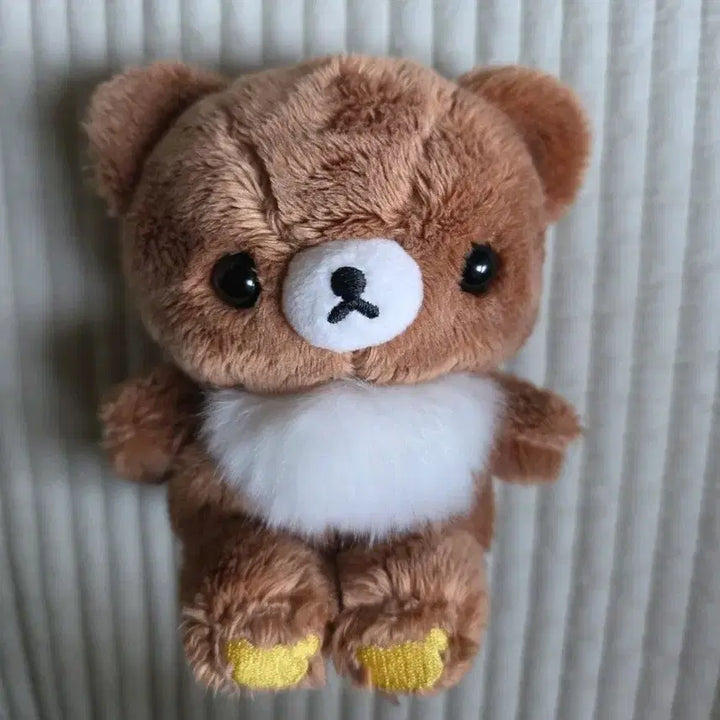 [BUNJANG] San-X Rilakkuma Cha-iroi Koguma Mascot Plush Keychain (Sitting) / 산엑스 리락쿠마 차이로이코구마 마스코트 인형 키링 앉은