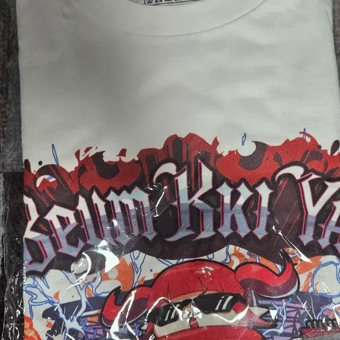 [BUNJANG] Dungeon &amp; Fighter Bbeumkkihyaho T-Shirt White XXL / 던파 븜끼얏호우 티셔츠 흰색 XXL