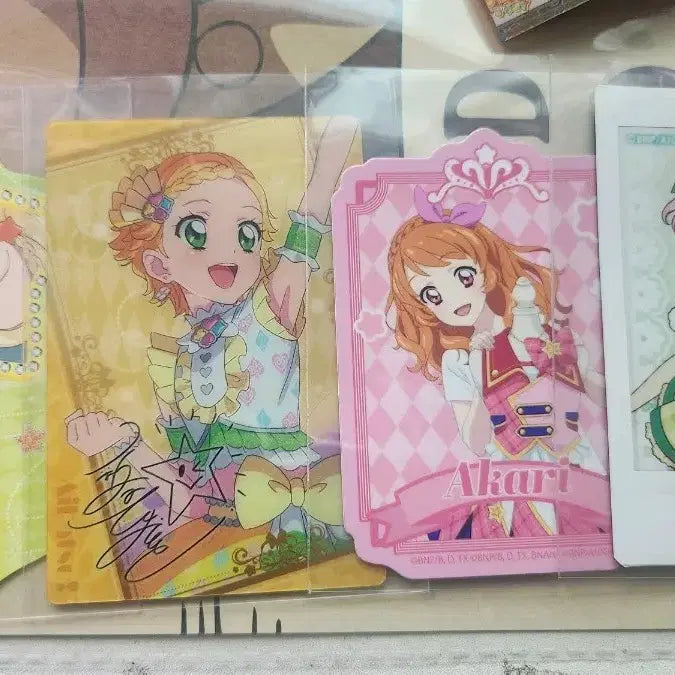 [BUNJANG] Aikatsu Akari Hinaki Sakura Wafer Card Sticker Cheki Set / 아이카츠 아카리 히나키 사쿠라