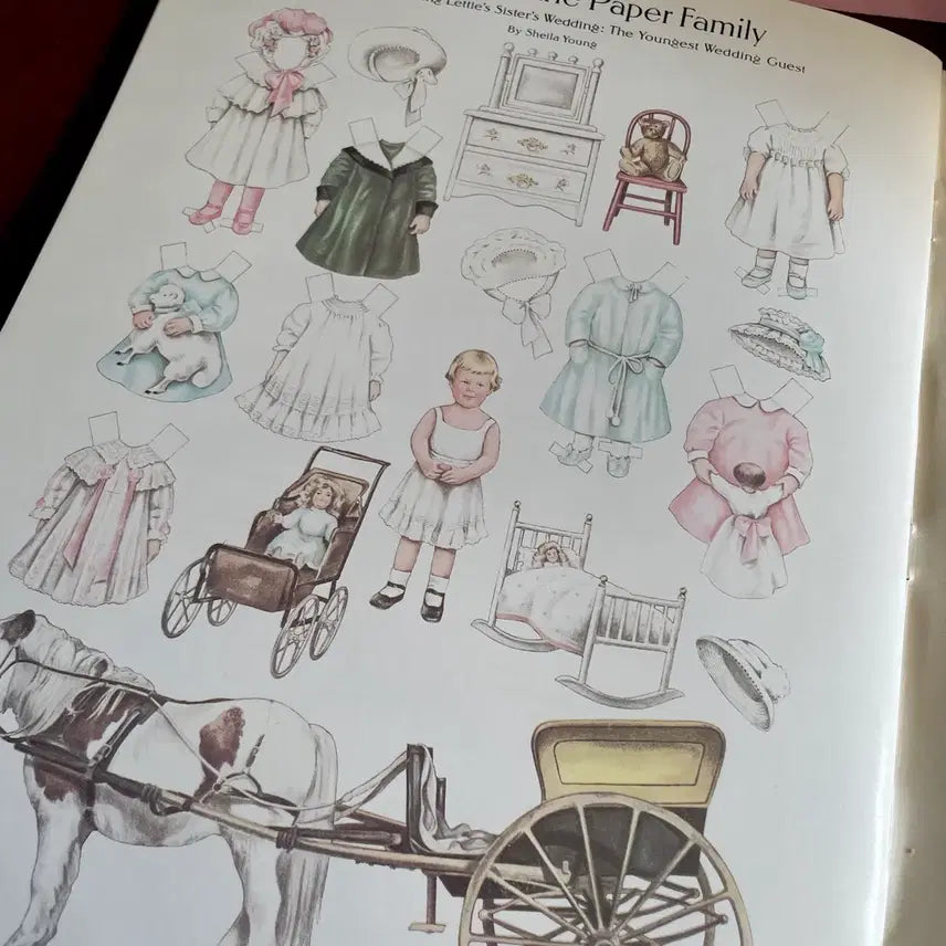 [BUNJANG] 1981 Original Antique Paper Doll Book / 1981s/미국빈티지 오리지널 앤틱크 페이퍼돌 종이인형북(rare)