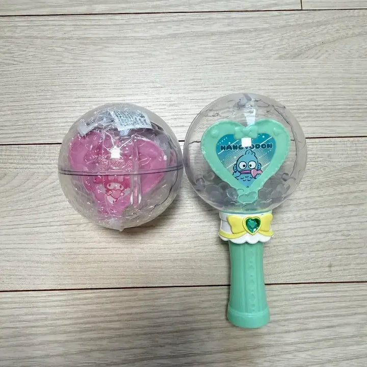[BUNJANG] Bandai Sanrio Cheer Stick Gacha Hangyodon &amp; My Melody / 반다이 산리오 응원봉 캡슐 스틱 가챠 한교동 마이멜로디