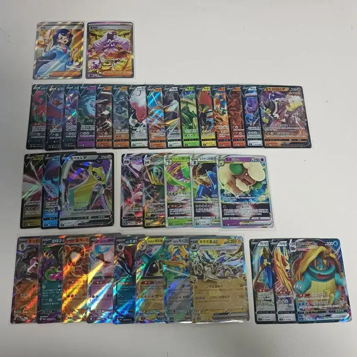 [BUNJANG] Pokemon Card Bundle Set: Juri SR, Yukari SAR, RR Cards / 포켓몬카드 엘범용 주리SR, 유카리 SAR, RR 카드 등 일괄
