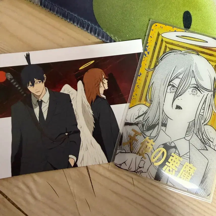 [BUNJANG] Chainsaw Man Angel Devil Original Art Card (+ Illustration Paper) / 체인소맨 천사의 악마 원화 카드 (+ 일러스트 종이)