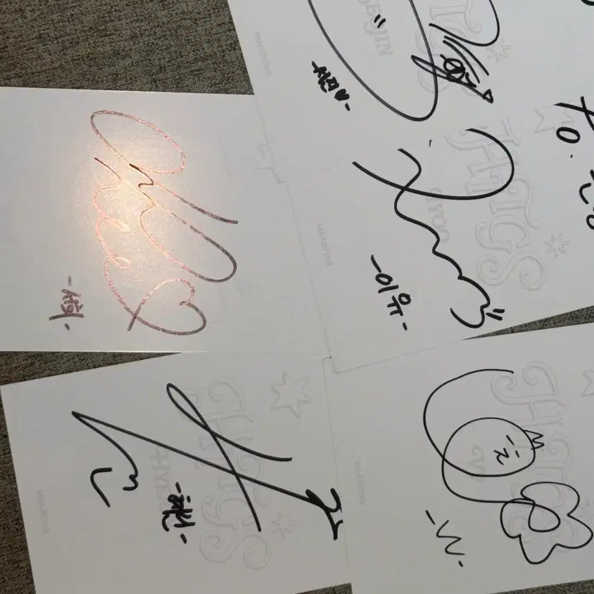 [BUNJANG] Harry Styles Signed Page Bundle Set / 힛지스 싸인 페이지 일괄 양도 SET