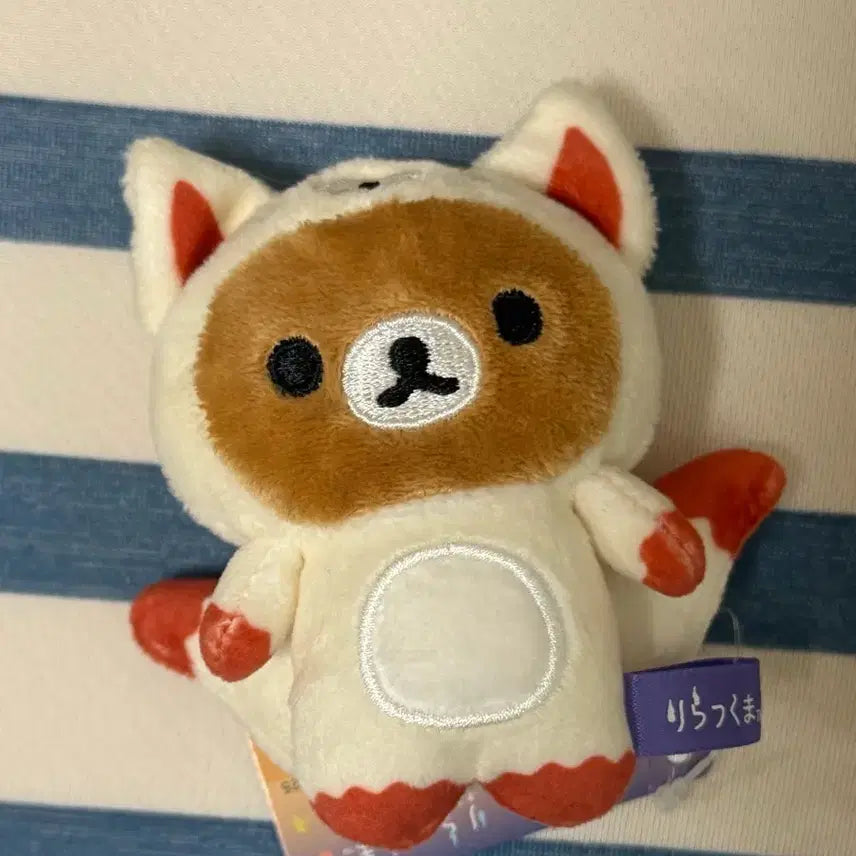 [BUNJANG] Rilakkuma Tenori Mascote Plush Doll / 리락쿠마 천호 구미호 테노리 마스코트 인형