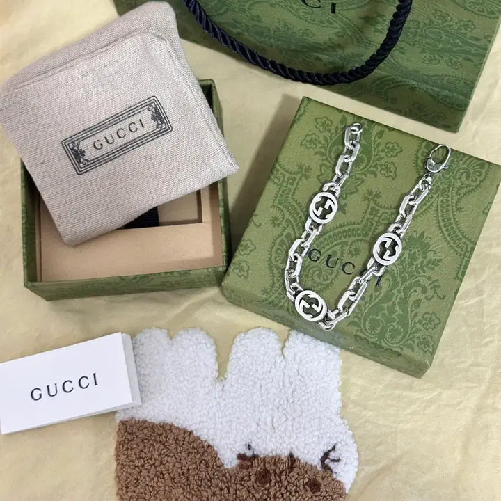 [BUNJANG] Gucci Interlocking G Bracelet Silver / 구찌 인터로킹 G 팔찌 실버