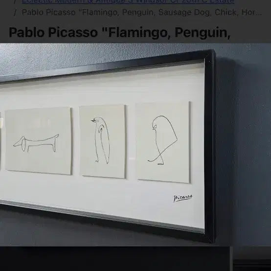 [BUNJANG] Picasso Lithograph Shadow Box (2009) / Picasso 피카소