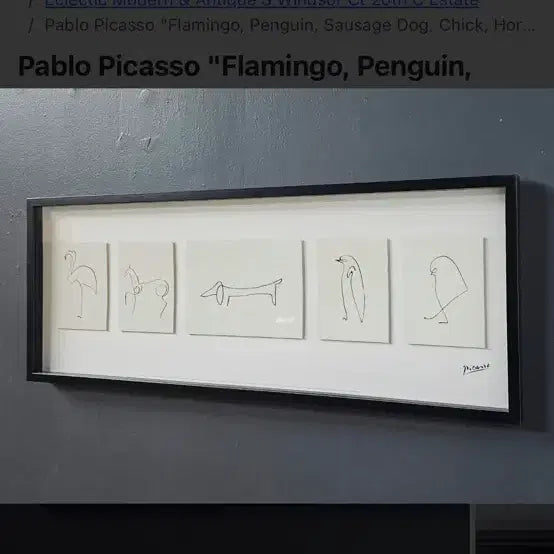 [BUNJANG] Picasso Lithograph Shadow Box (2009) / Picasso 피카소