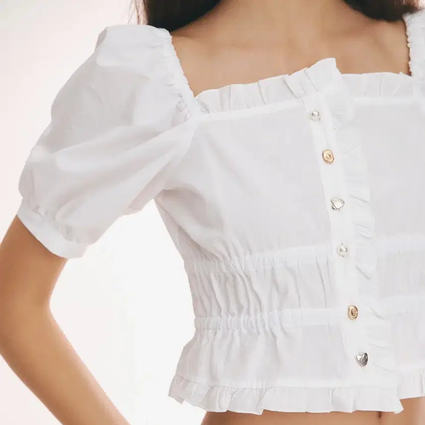 [BUNJANG] NoirNine Punching Lace Blouse / [이지혜 착용] 누아르나인 Punching Lace Blouse