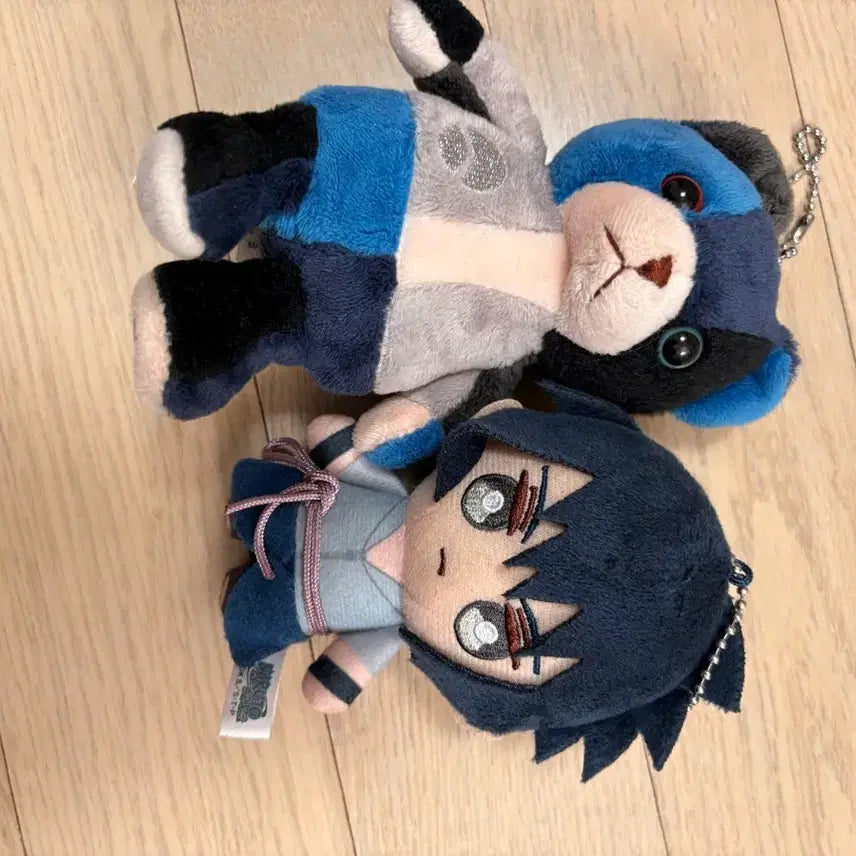 [BUNJANG] Naruto Sasuke Plushie &amp; Bear Keychain Plush Doll / 나루토 사스케 누이 + 곰인형 키링 누이구루미