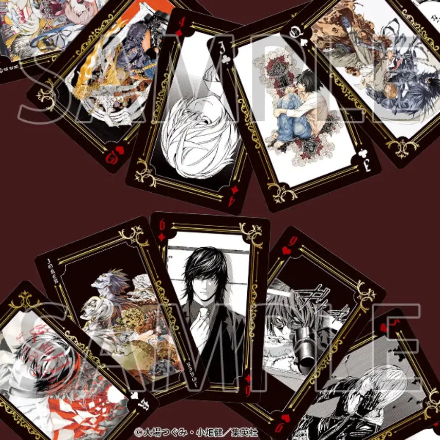 [BUNJANG] Death Note Exhibition Original Art Gold Foil Trump Cards (Set of 62) / 데스노트 전시회 원화전 금박 트럼프 카드 새상품