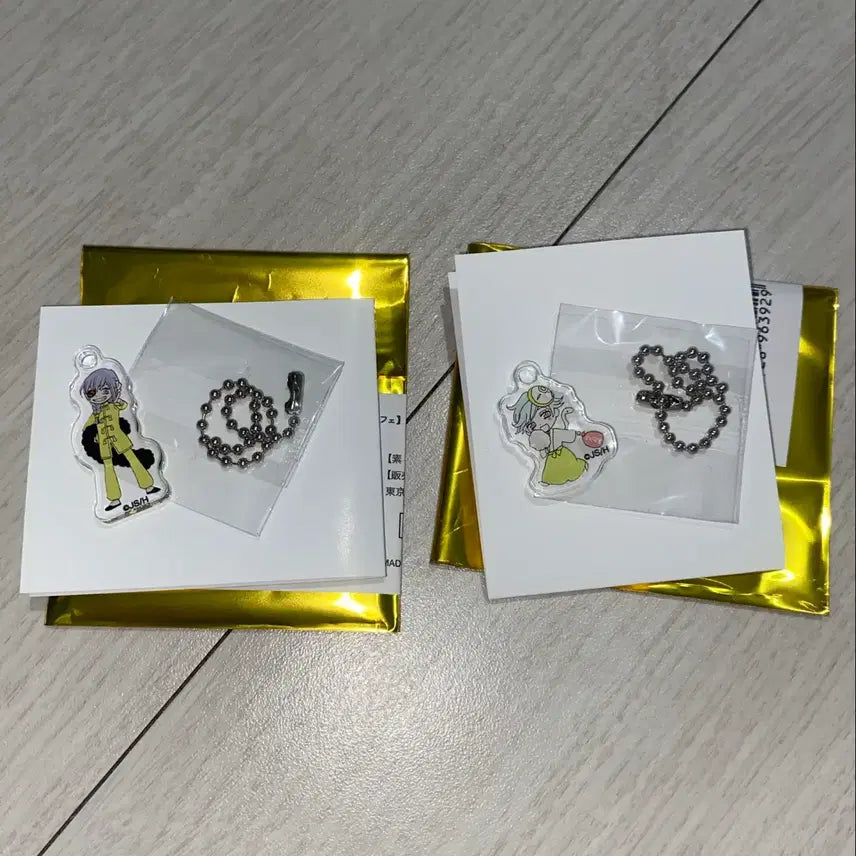[BUNJANG] Kamisama Kiss Pop-up Cafe Acrylic Keyring Set Mizuki / [2종 일괄] 오늘부터신령님 팝업 오마케 카페 아크릴키링 미즈키 용왕
