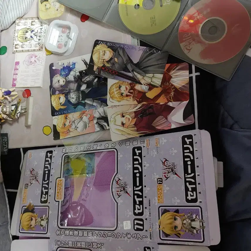 [BUNJANG] Fate/Zero CD Case &amp; Saber Goods Bundle / 페이트 제로 CD 케이스 + 세이버 굿즈 일괄 판매ㅡ최종