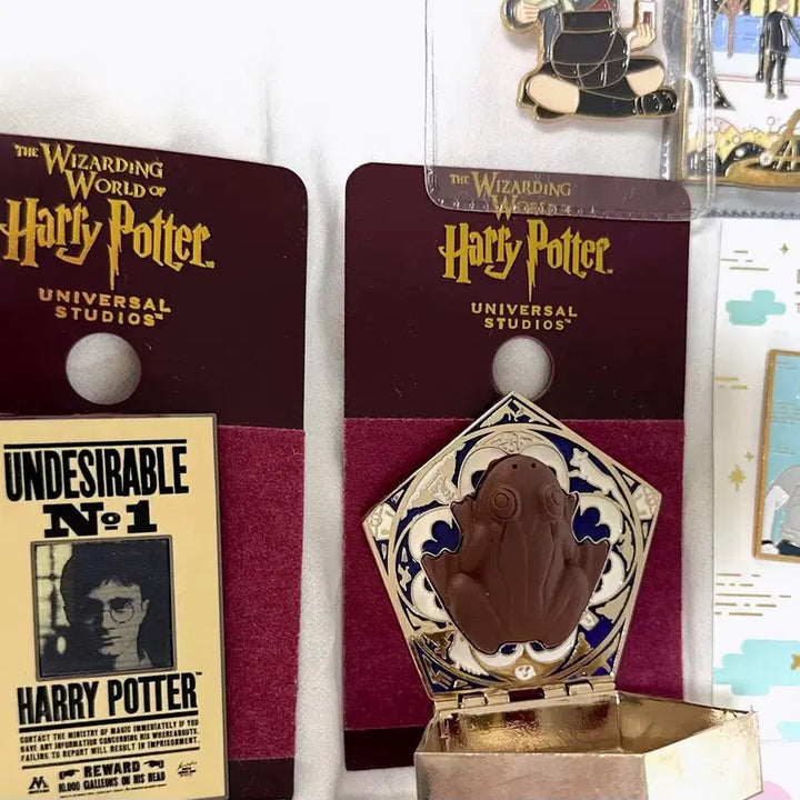 [BUNJANG] Harry Potter Universal Studios Chocolate Frog Badge &amp; Other Movie Pins / 해리포터 유니버셜 뱃지 라라랜드 덩케르크 해외뱃지 영화뱃지 초콜릿개구리