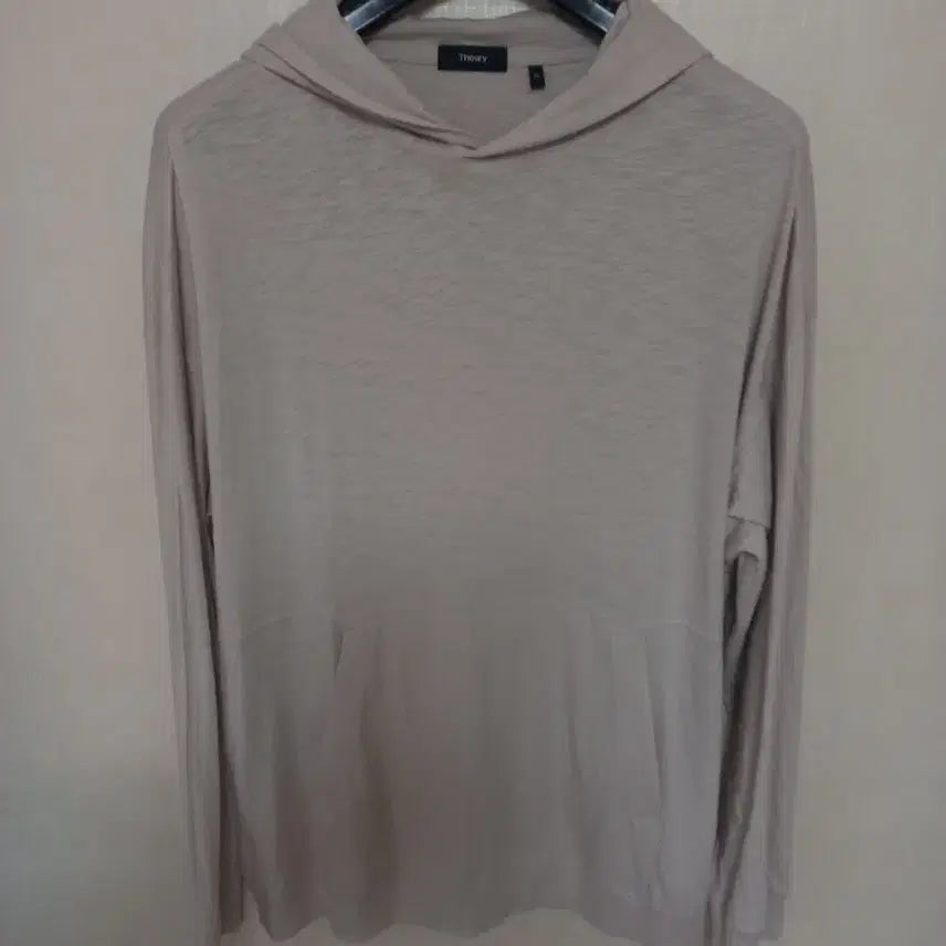 [BUNJANG] Theory Hooded T-Shirt XL (Beige) / 띠어리 후드 티셔츠 105~110 [미사용]