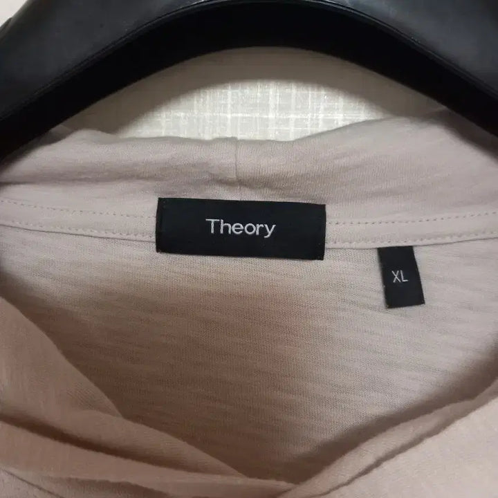 [BUNJANG] Theory Hooded T-Shirt XL (Beige) / 띠어리 후드 티셔츠 105~110 [미사용]