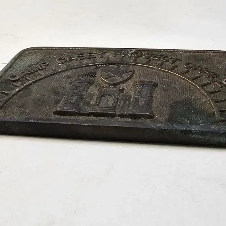 [BUNJANG] Old Camp Casey Copper Plate Military / 오래된 캠프 케이시 동판 밀리터리