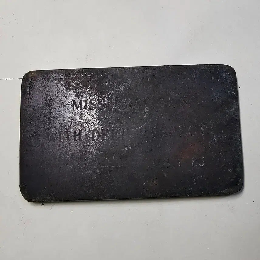 [BUNJANG] Old Camp Casey Copper Plate Military / 오래된 캠프 케이시 동판 밀리터리