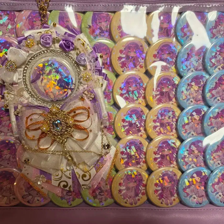 [BUNJANG] Tokoyami Towa Ita Bag with 48 Badges / 홀로라이브 토코야미 토와 이타백