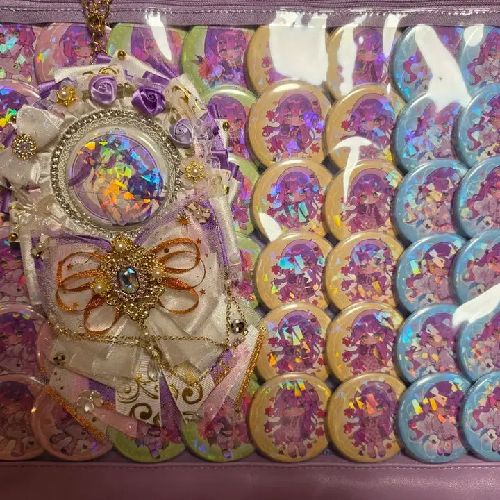 [BUNJANG] Tokoyami Towa Ita Bag with 48 Badges / 홀로라이브 토코야미 토와 이타백