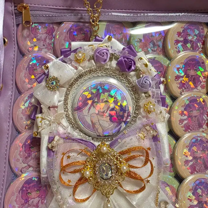 [BUNJANG] Tokoyami Towa Ita Bag with 48 Badges / 홀로라이브 토코야미 토와 이타백