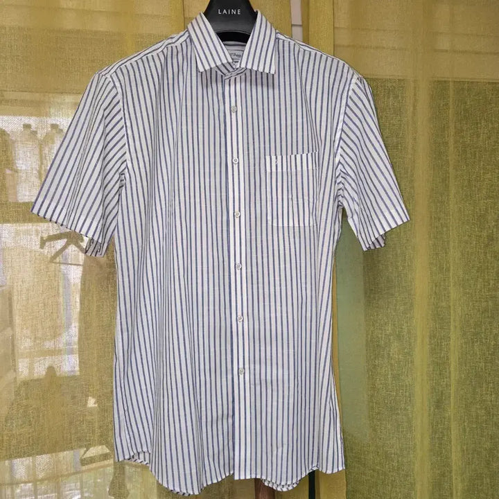 [BUNJANG] S.T. Dupont Classic Stripe Short Sleeve Shirt / S.T. Dupont 클래식 스트라이프 반팔 셔츠 105새제품