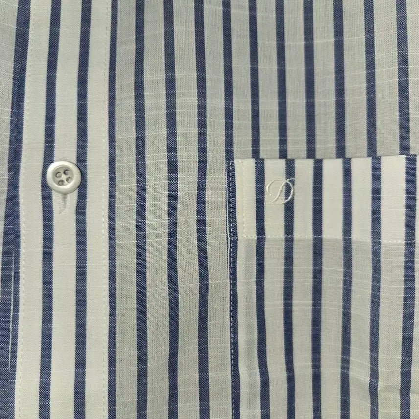 [BUNJANG] S.T. Dupont Classic Stripe Short Sleeve Shirt / S.T. Dupont 클래식 스트라이프 반팔 셔츠 105새제품