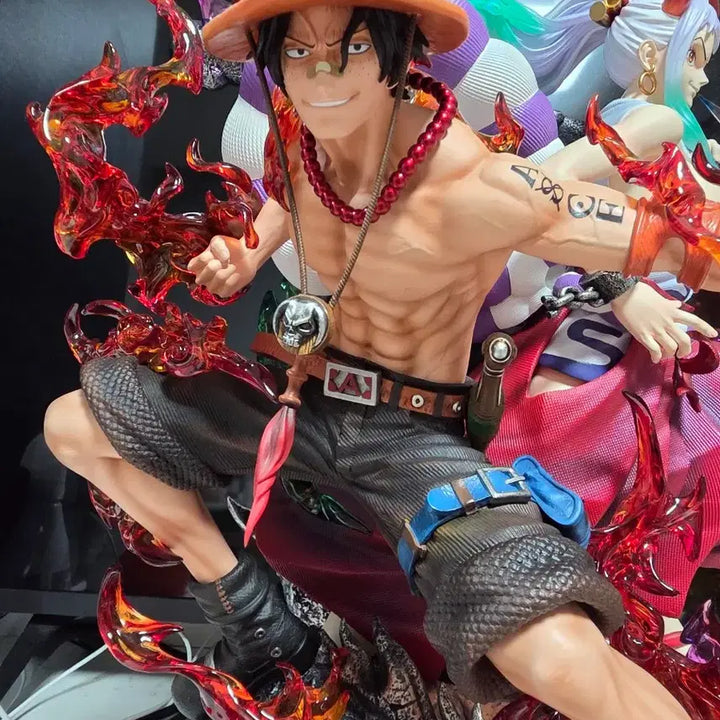 [BUNJANG] LX Yamato &amp; Ace Resin Statue / 원피스 레진 lx 야마토&amp;에이스