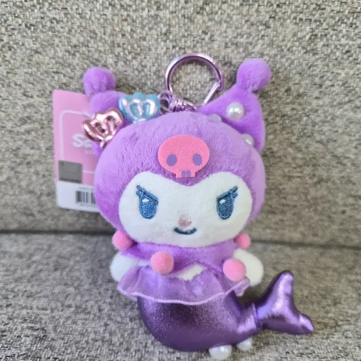 [BUNJANG] Sanrio Kuromi Mermaid Doll Keychain (Authentic) / 정품) 산리오 쿠로미 인어 인형 키링 새제품