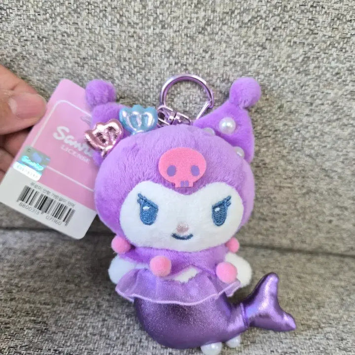 [BUNJANG] Sanrio Kuromi Mermaid Doll Keychain (Authentic) / 정품) 산리오 쿠로미 인어 인형 키링 새제품