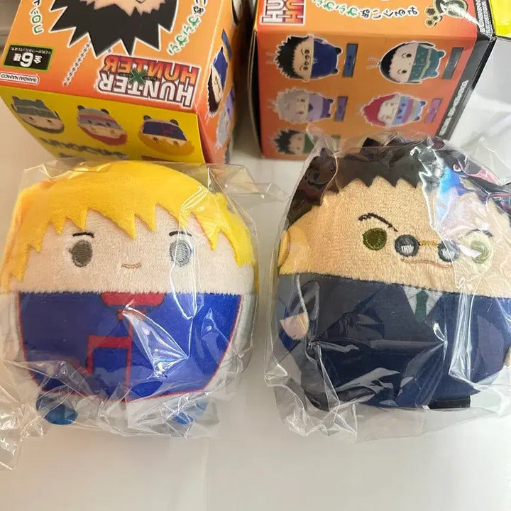 [BUNJANG] Hunter x Hunter Fuwakororin Plush Keychain - Kurapika, Leorio Bundle Set / 헌터헌터 후와코로링 - 크라피카, 레오리오 누이 키링