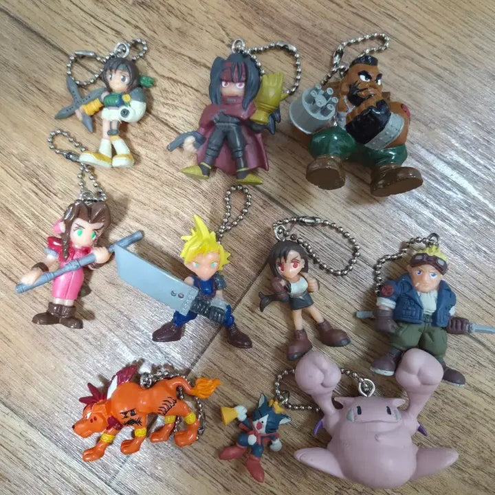 [BUNJANG] Final Fantasy VII Classic Figure Keychain Full Set / 파이널판타지7 피규어 키링 고전  풀세트