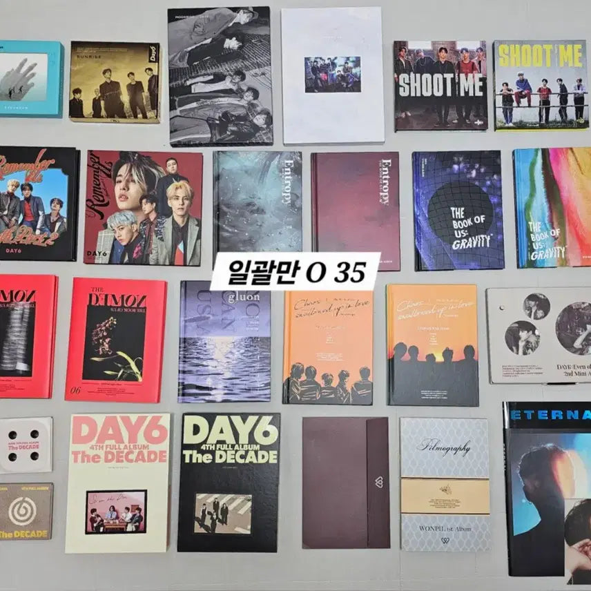 [BUNJANG] Day6 Album Bundle Set (Filmmography, Demon, Entropy, Solo) / 데이식스 앨범 일괄 양도 필모그래피 데몬 엔트로피 솔로 성진영케이원필도운