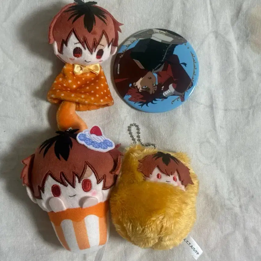 [BUNJANG] Sousou no Frieren Frieren Stark Bundle Plush &amp; Can Badge Set / 장송의 프리렌 슈타르크 일괄 판매합니다