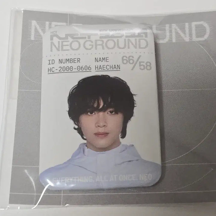 [BUNJANG] NCT Neo City Pop-up Neo Ground Haechan Metal ID Badge / 엔시티 팝업 네오그라운드 뱃지 해찬