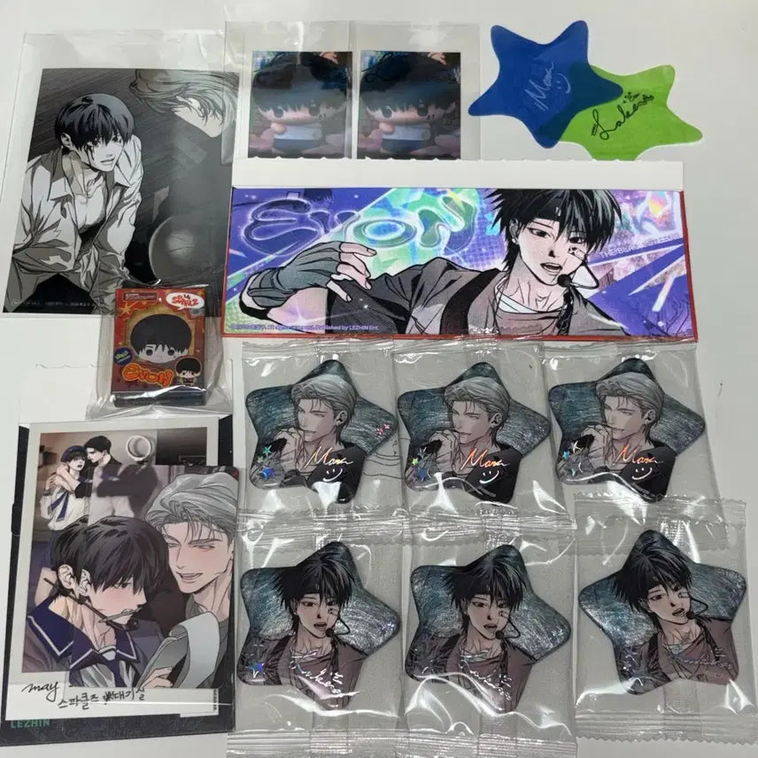 [BUNJANG] Sparkles Black Wooden Horse Badge Ticket Snap Pack Bundle Set / 스파클즈 검은목마 캔뱃지 티켓 스냅팩 뽀시래기 5특 입특 컨페티 일괄
