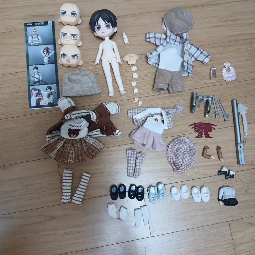 [BUNJANG] Attack on Titan Eren Yeager Obitsu Nendoroid Doll Set / 진격거 에렌 오비츠 오비 넨도돌