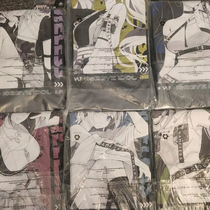 [BUNJANG] Ishidaizuki Nameless Nagocl Collaboration T-Shirt Bundle Set / 이세돌 네임리스 나고클 콜라보 티셔츠 6개 일괄 양도합니다